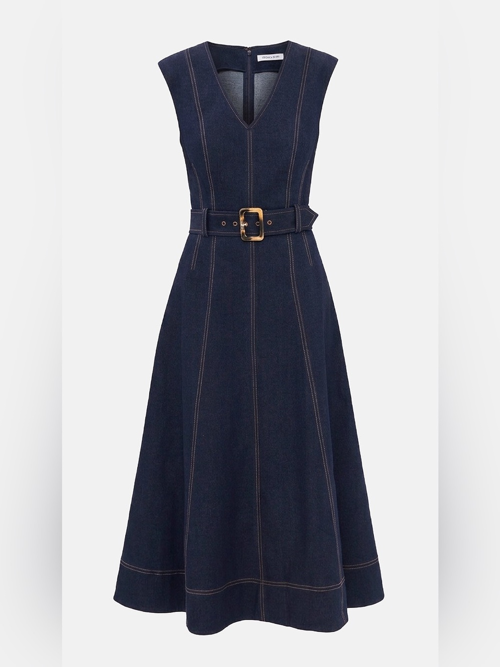 NWOT Veronica Beard Cosette Dress in Midnight Wash, Size US 0/2/4/6/8/10 - Picture 2 of 16